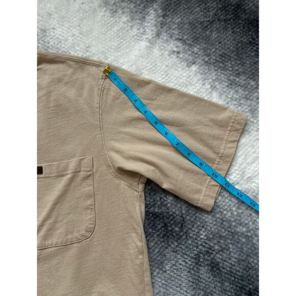 Pendleton Relaxed Fit Pocket Crewneck Mens Short Sleeve Tan T Shirt Size Small - Picture 7 of 7